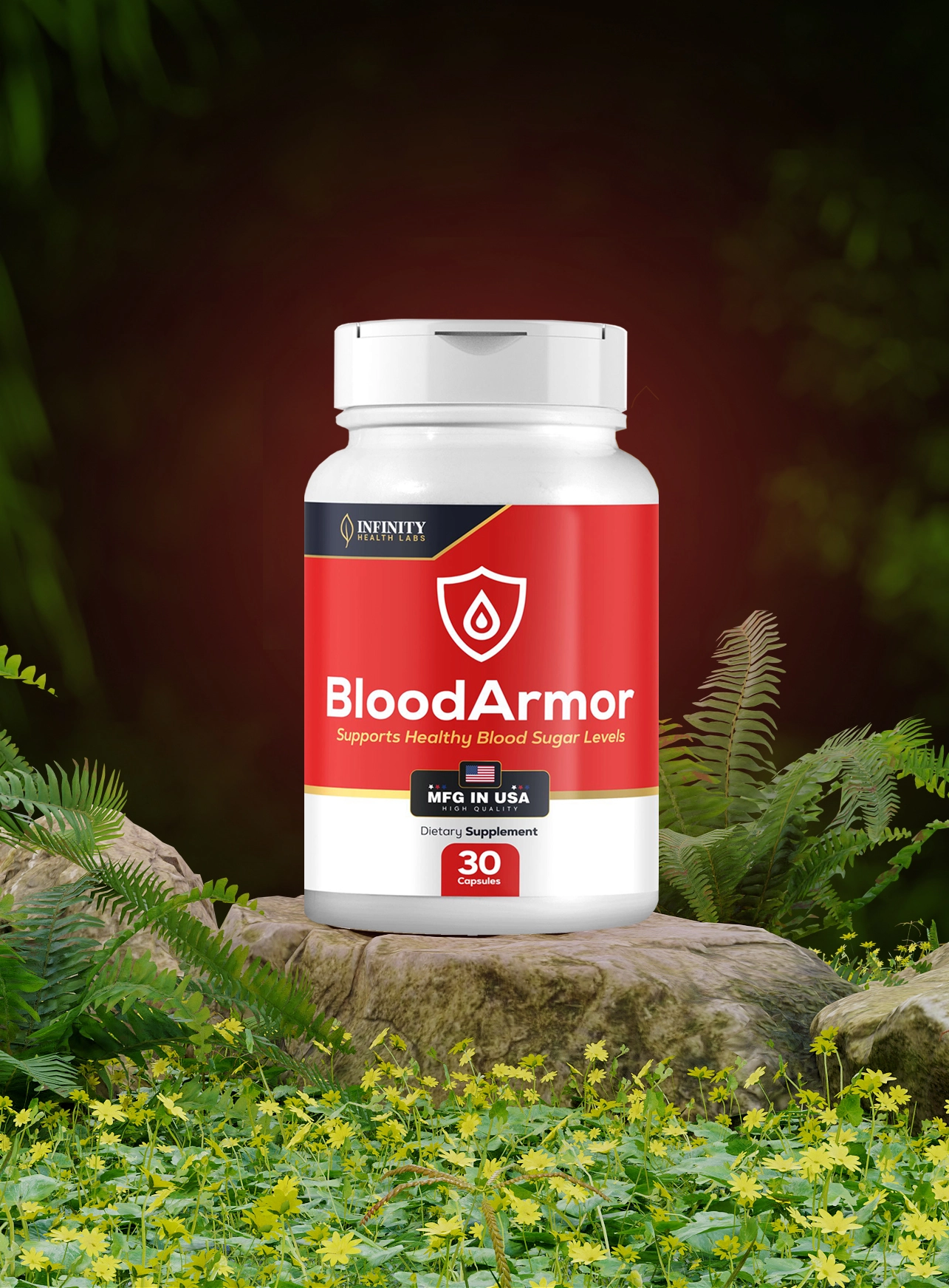BloodArmor dietary supplement product bottle